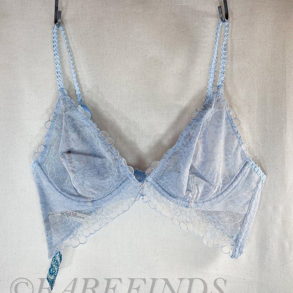 Free People Lucia Underwire Bra in Blue 34C, NEW WITH TAGS - Picture 13 of 13